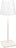 Lampa stołowa Poldina 49,7 cm biała