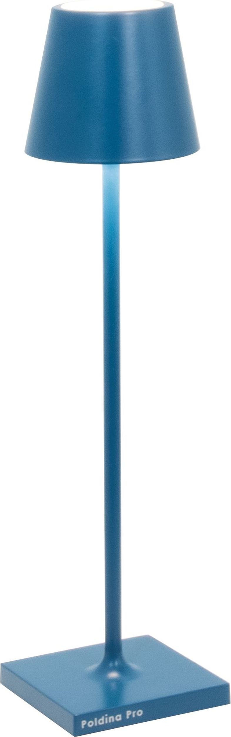 Lampa stołowa Poldina Micro 27,5 cm niebieska