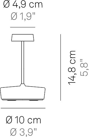 Lampa stołowa Swap Mini 14,8 cm
