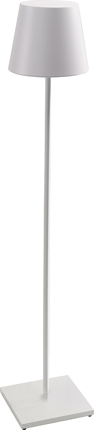 Lampada da terra Poldina XXL bianca con altezza regolabile