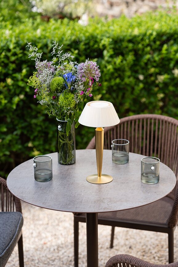 Lámpara de Mesa inalámbrica Flaminia, marrón