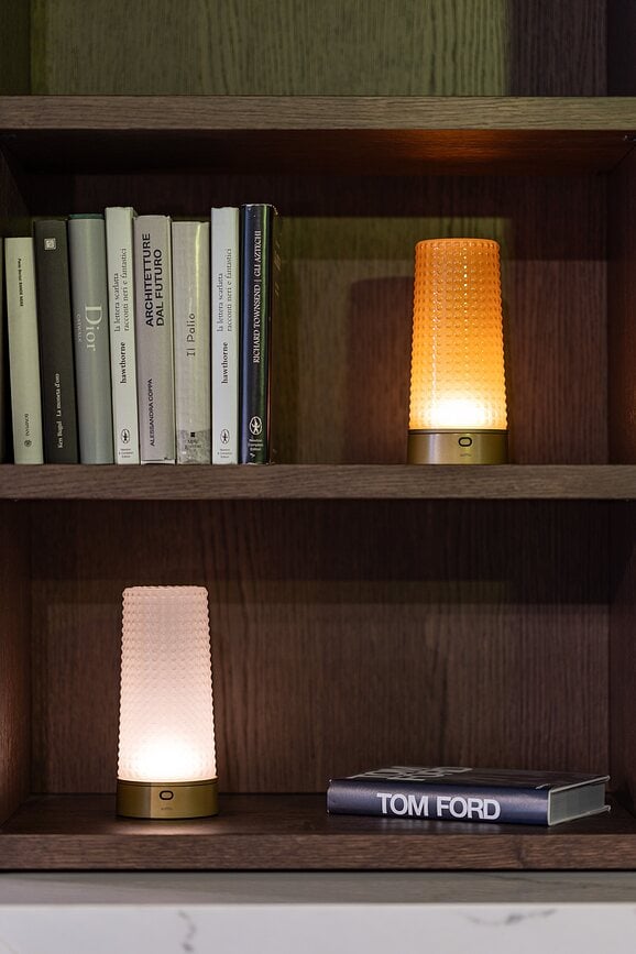 Lámpara de Mesa inalámbrica Soffio, ámbar