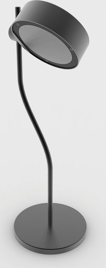 Lámpara de mesa inalámbrica Super O, 46 cm, negra