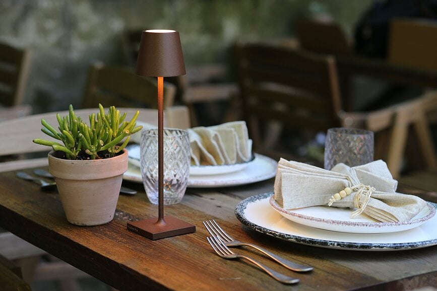 Lámpara de Mesa Poldina Micro, 27,5 cm, gris oscuro