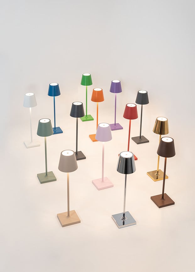 Lámpara de Mesa Poldina Micro, 27,5 cm, gris oscuro