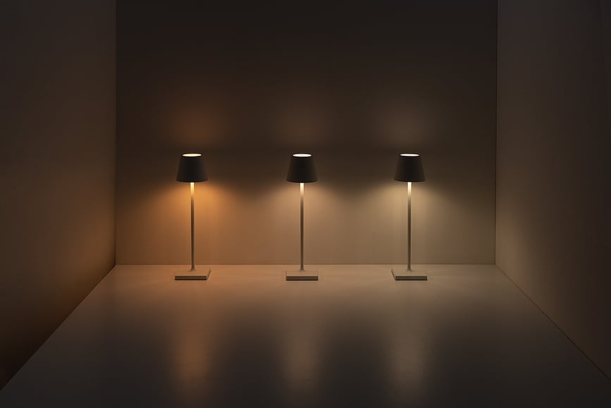 Lámpara de Mesa Poldina Micro, 27,5 cm, gris oscuro