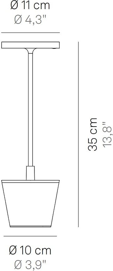 Lámpara de Mesa Poldina Reverso, marrón, con cuenco