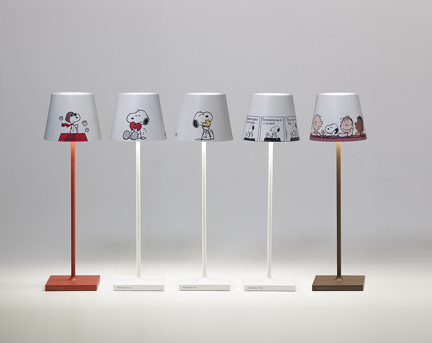 Lámpara de Mesa Poldina x Peanuts Heart, 38 cm