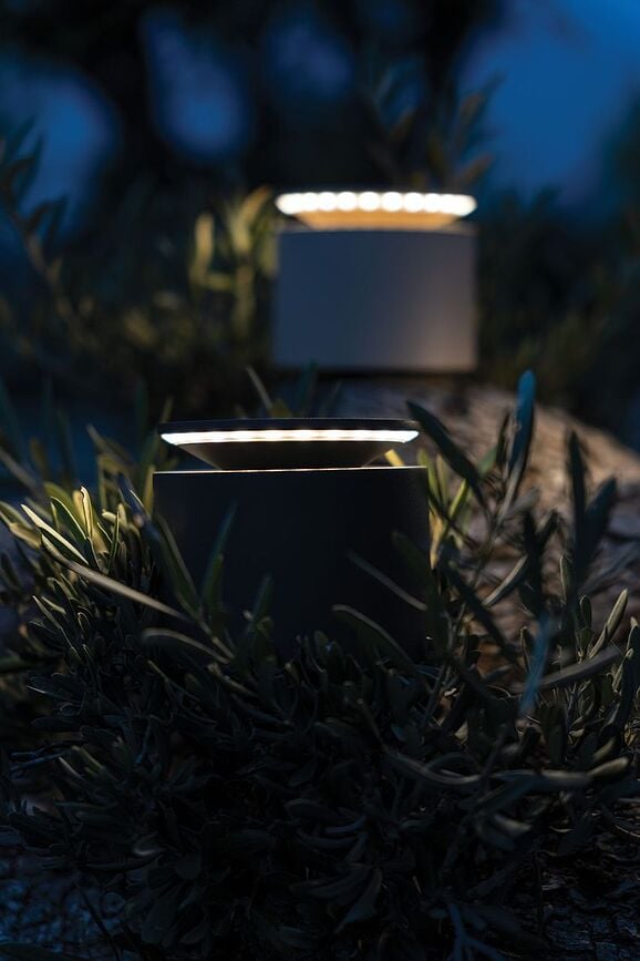 Lámpara de Mesa Push Up, gris oscuro