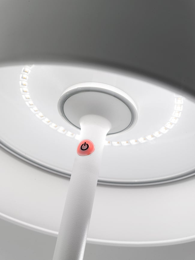 Lámpara de Pie Poldina XXL, de altura regulable, gris oscuro