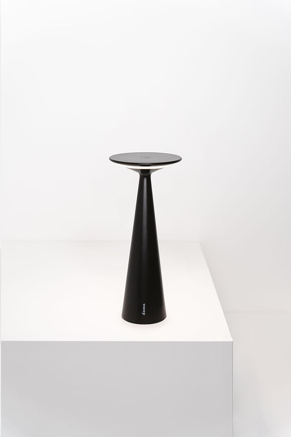 Lámpara inalámbrica Dama, 29 cm, blanca