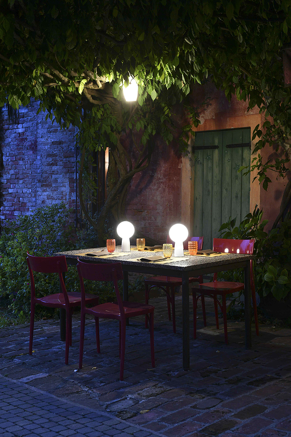 Lámpara inalámbrica Olimpia, 26 cm, cobre metálico