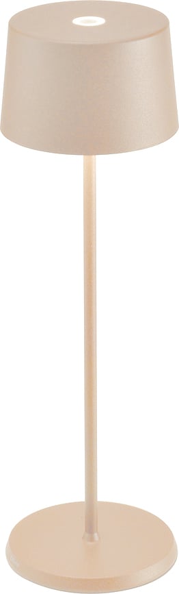 Lámpara inalámbrica Olivia, 35 cm, color arena