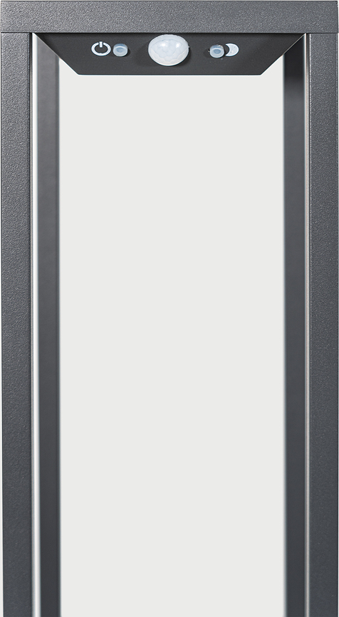 Lámpara de jardín solar Home, 50 cm, gris