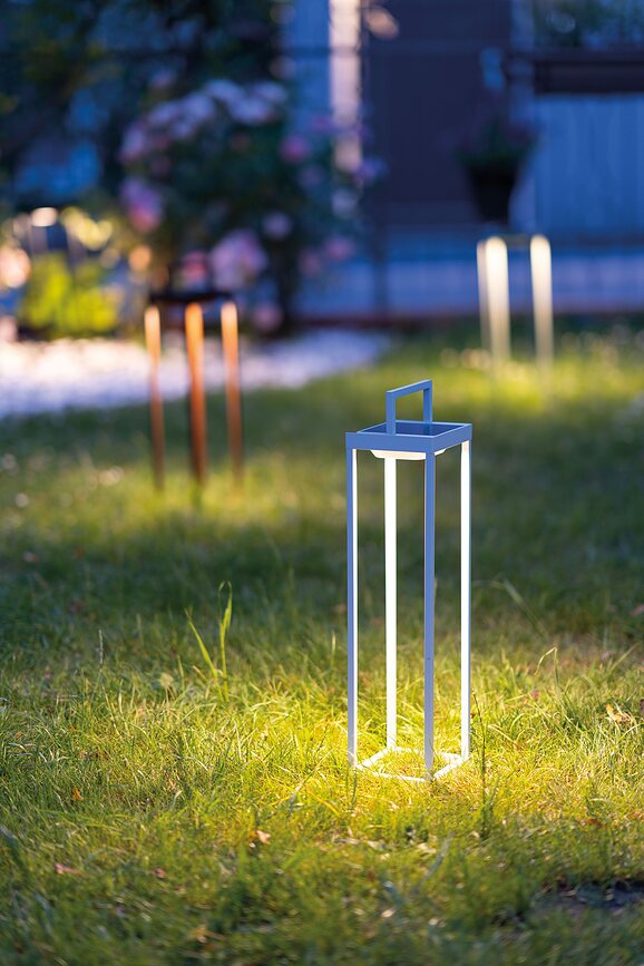 Lámpara solar Home, 56,5 cm, marrón