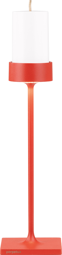 Lampe de table sans fil Perpetua 3% cm, rouge