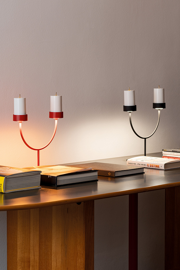 Lampe de table sans fil Perpetua 35,6 cm dorée double