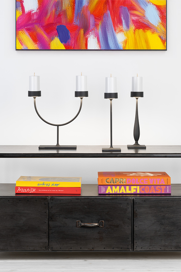 Lampe de table sans fil Perpetua 35,6 cm dorée double