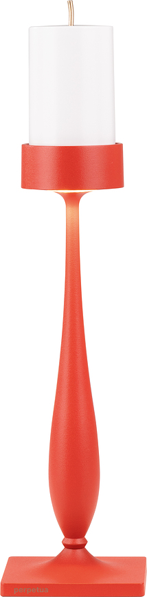 Lampe de table sans fil Perpetua 35,6 cm rouge avec large base