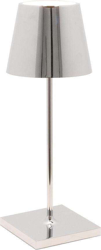 Lampe til bord Poldina Mini 30 cm metallisk sølv