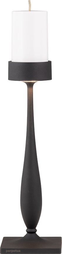 Laualamp Perpetua juhtmevaba, 35,6 cm, must, laia alusega