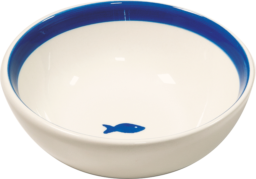 Lido Bol avec motif poisson, 13 cm, bleu clair