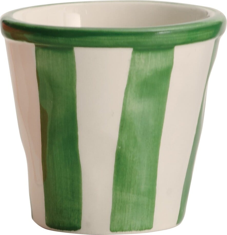 Lido Righe Becher 70 ml gestreift grün