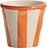 Lido Righe Becher 70 ml gestreift orangefarben