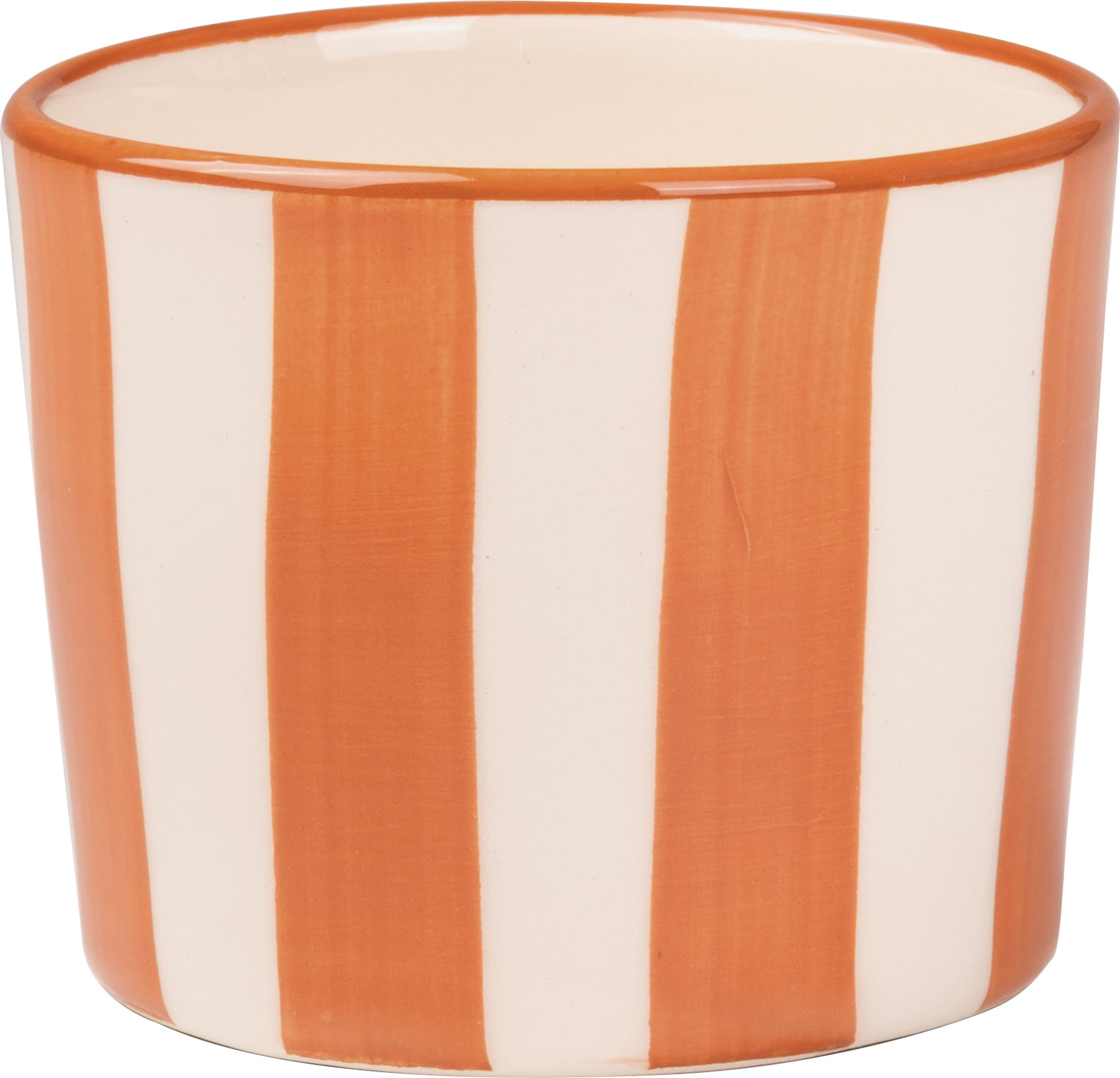 Lido Righe Becher gestreift 230 ml, ziegelrot