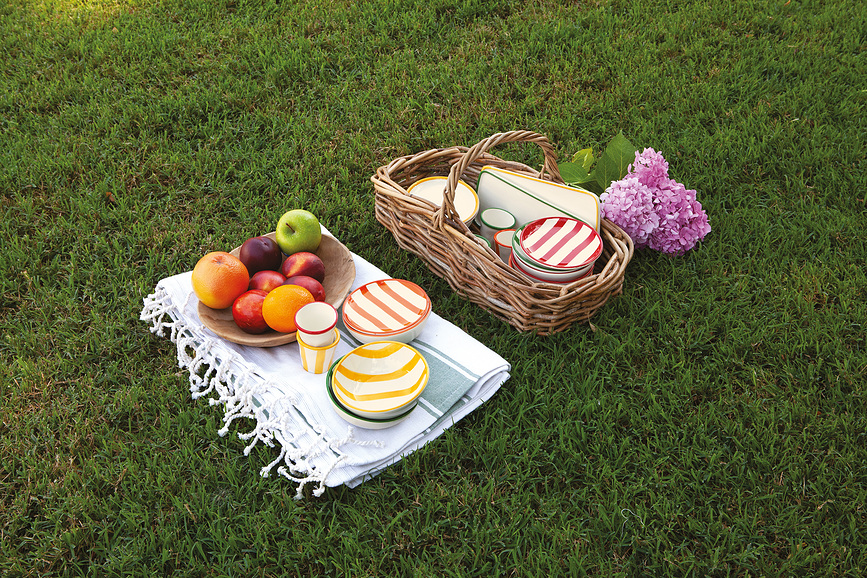 Lido Righe Bols rayés, 13 cm, Lot de 6