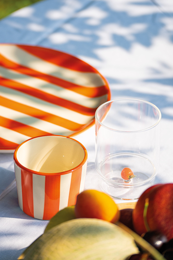 Lido Righe Κούπα ριγέ, 230 ml, μπλε