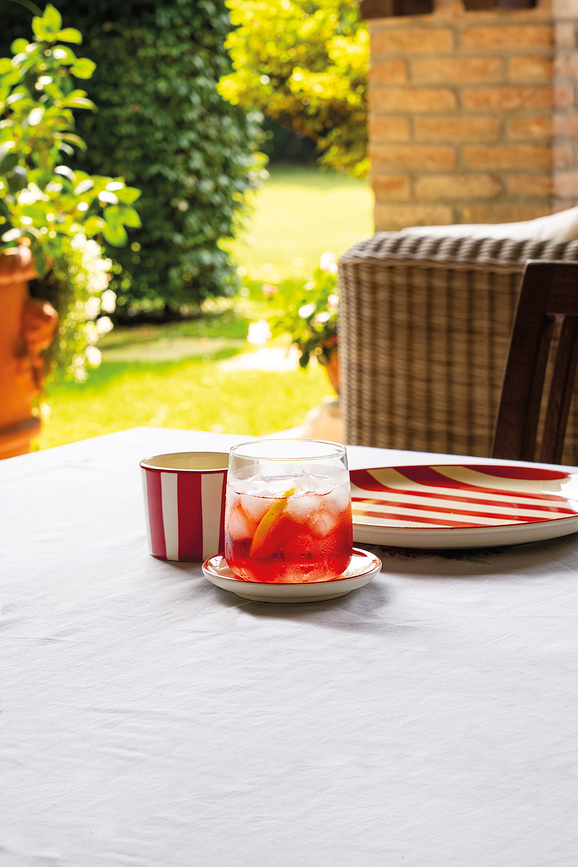 Lido Righe Šalica 230 ml prugasta zelena