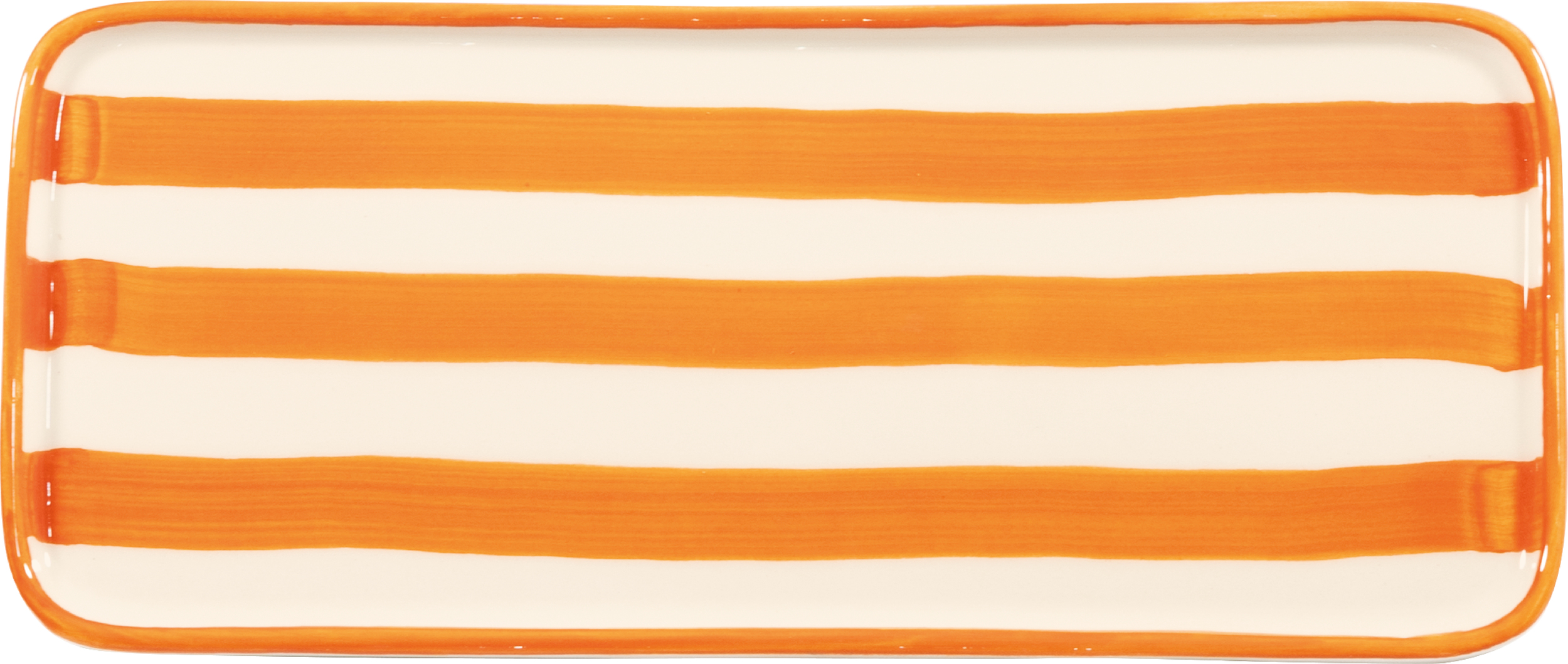 Lido Righe Servierteller 26,5 cm rechteckig orangefarben