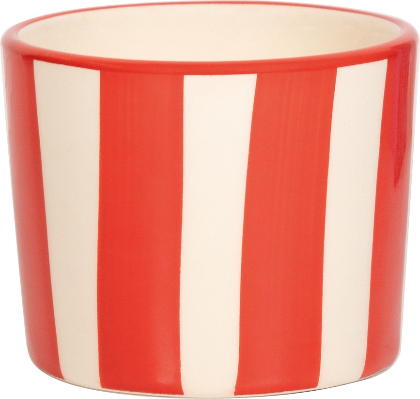 Lido Righe Skodelica s črtastim vzorcem, 230 ml, rdeča