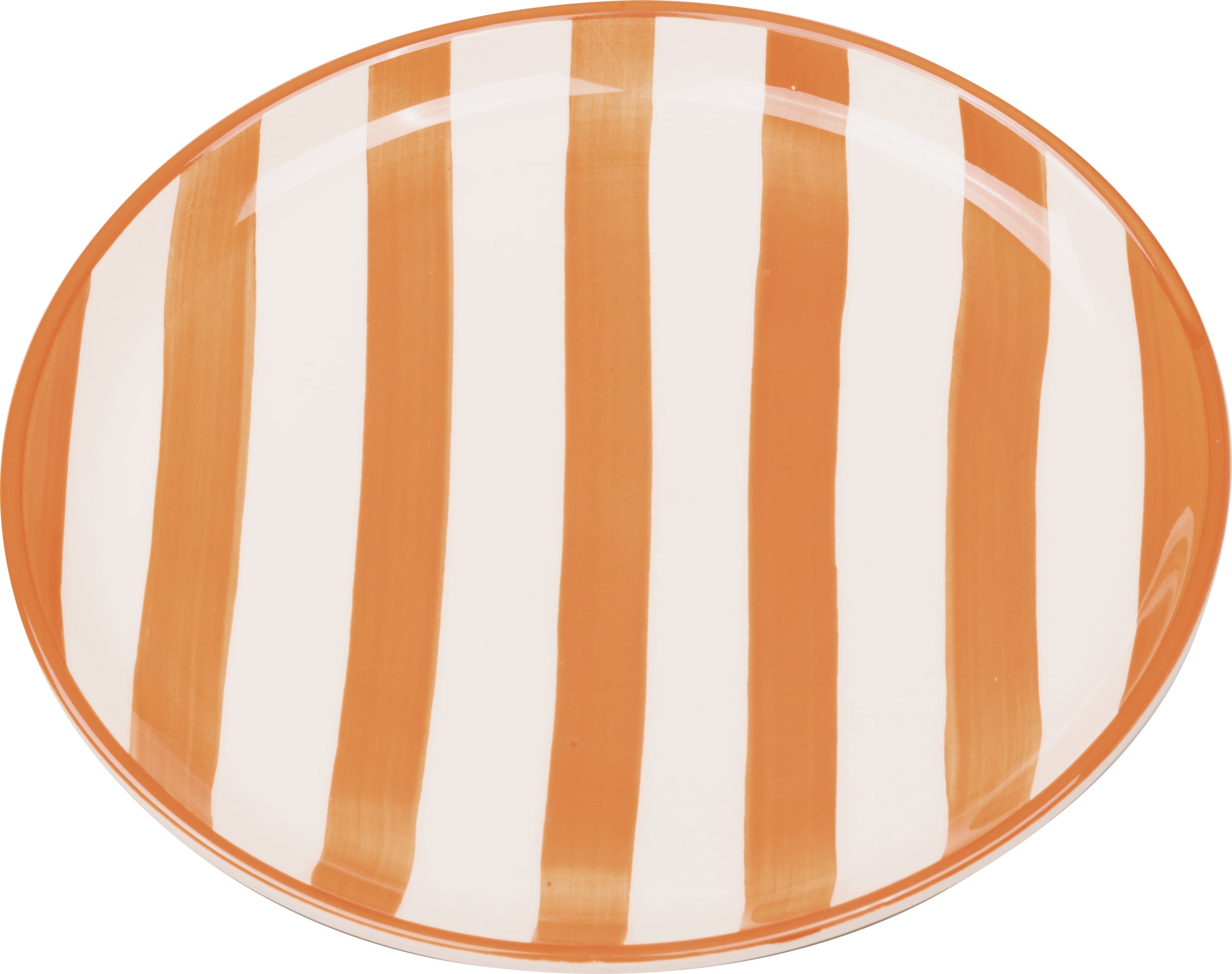 Lido Righe Speiseteller gestreift 28 cm, ziegelrot