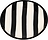 Lido Righe Tallrik randig 13 cm, svart
