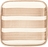 Lido Righe Tanjur za grickalice 11 x 11 cm prugasti bež