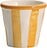 Lido Righe Tasse à rayures, 70 ml, jaune