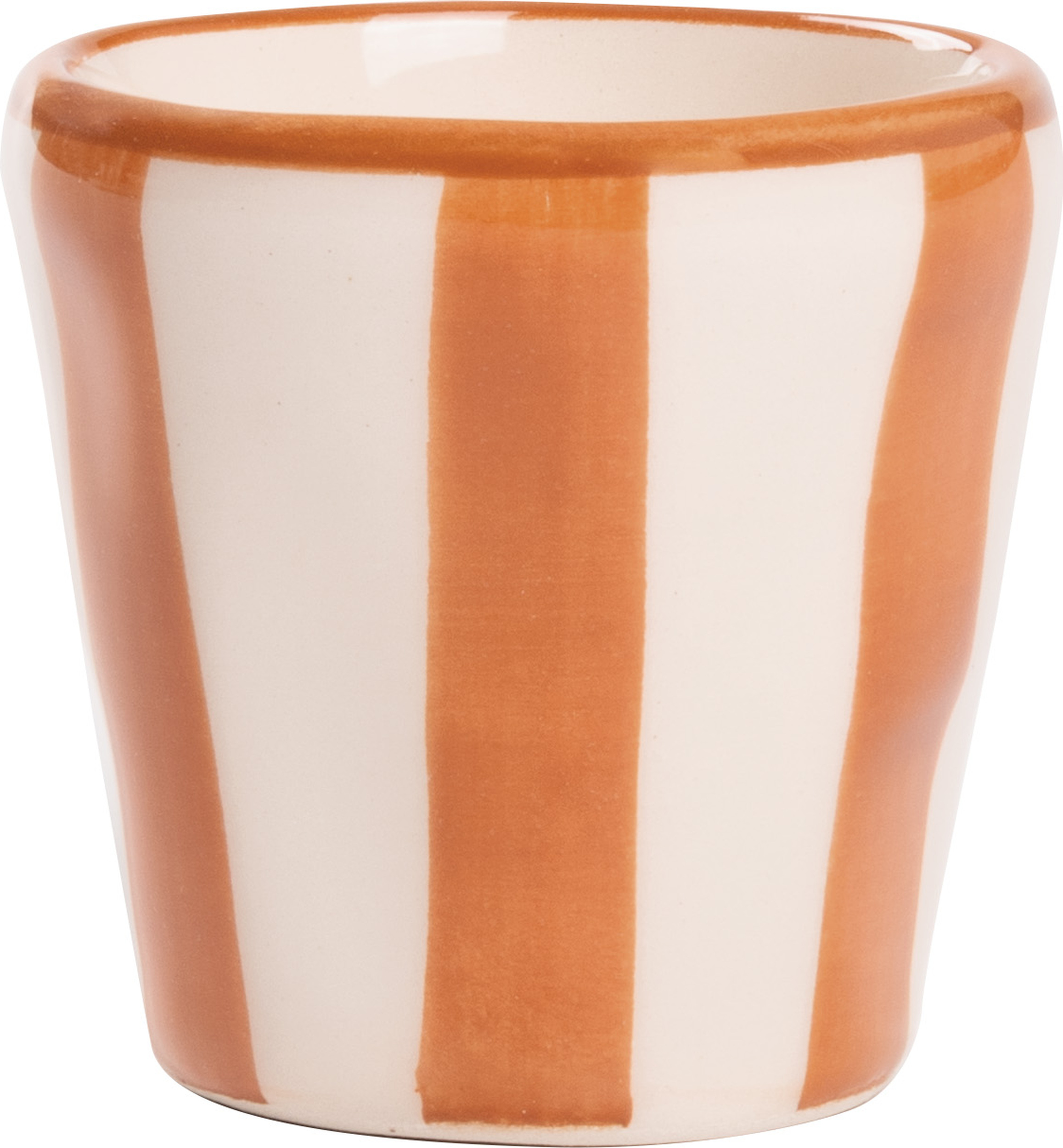 Lido Righe Tasse gestreift 70 ml, ziegelrot