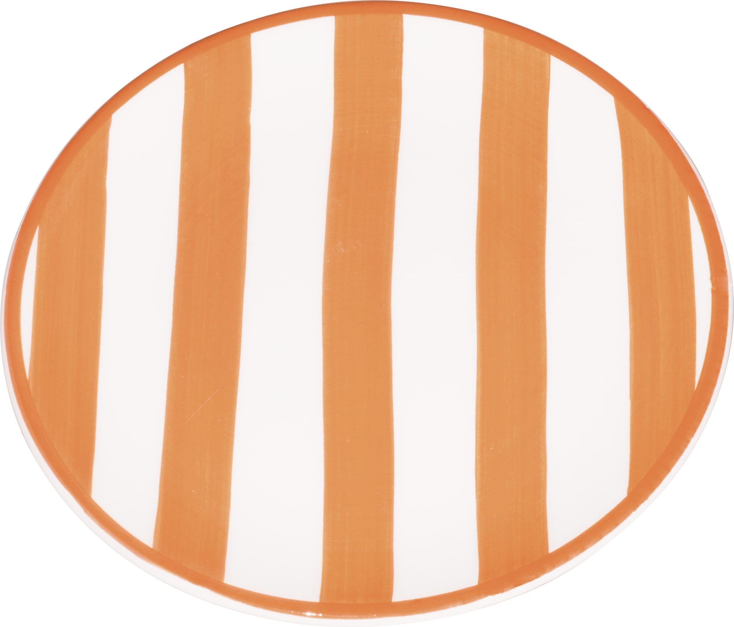 Lido Righe Teller gestreift, 13 cm, ziegelrot