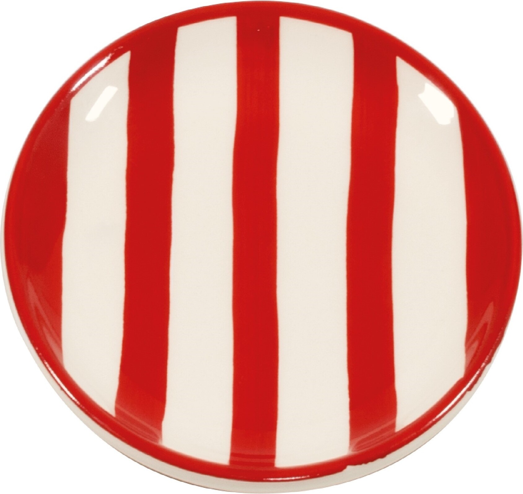 Lido Righe Tellerchen 13 cm gestreift rot