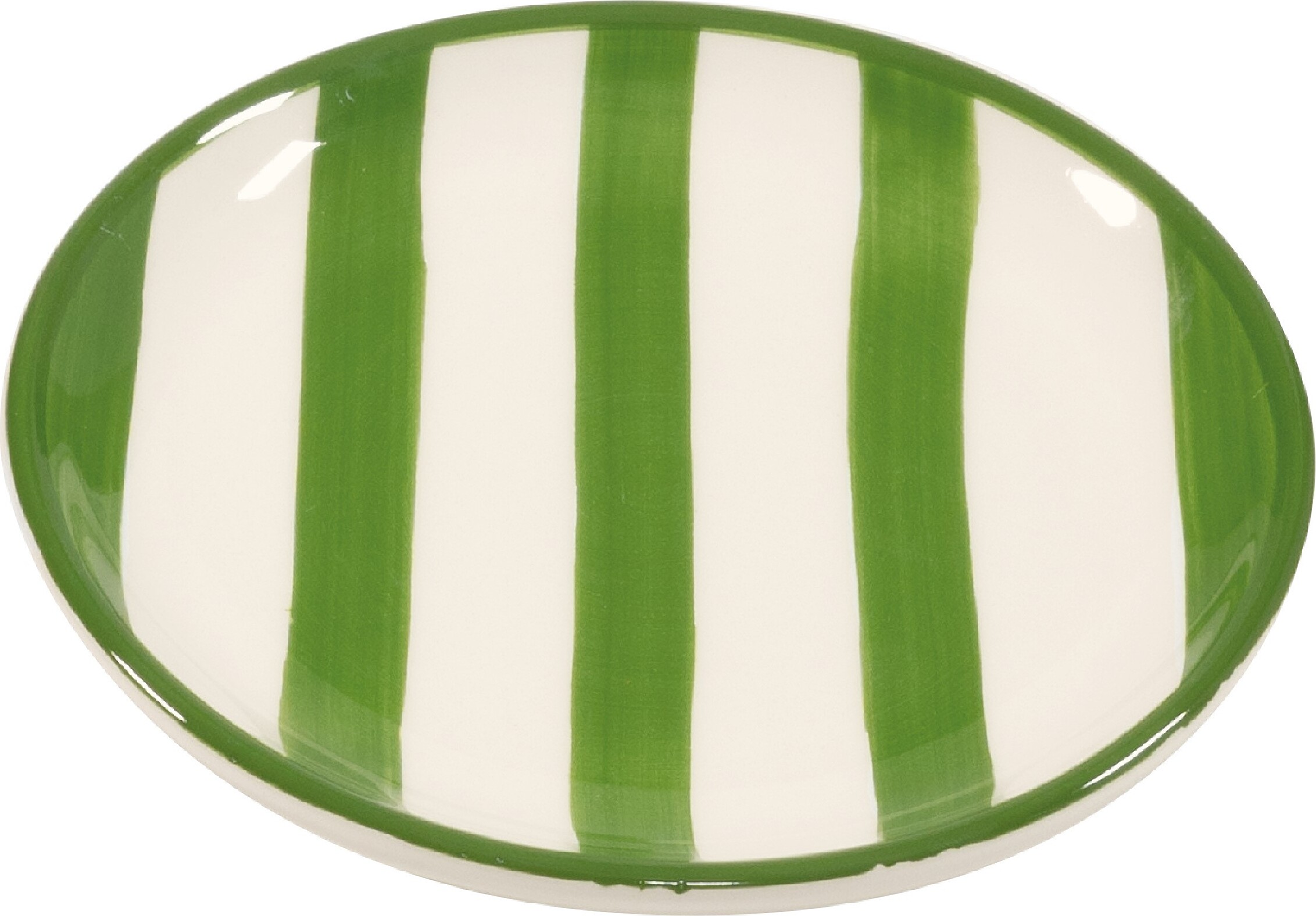 Lido Righe Väike taldrik 13 cm triipudega roheline