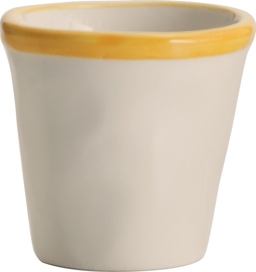 Lido Rim Becher 70 ml gelb