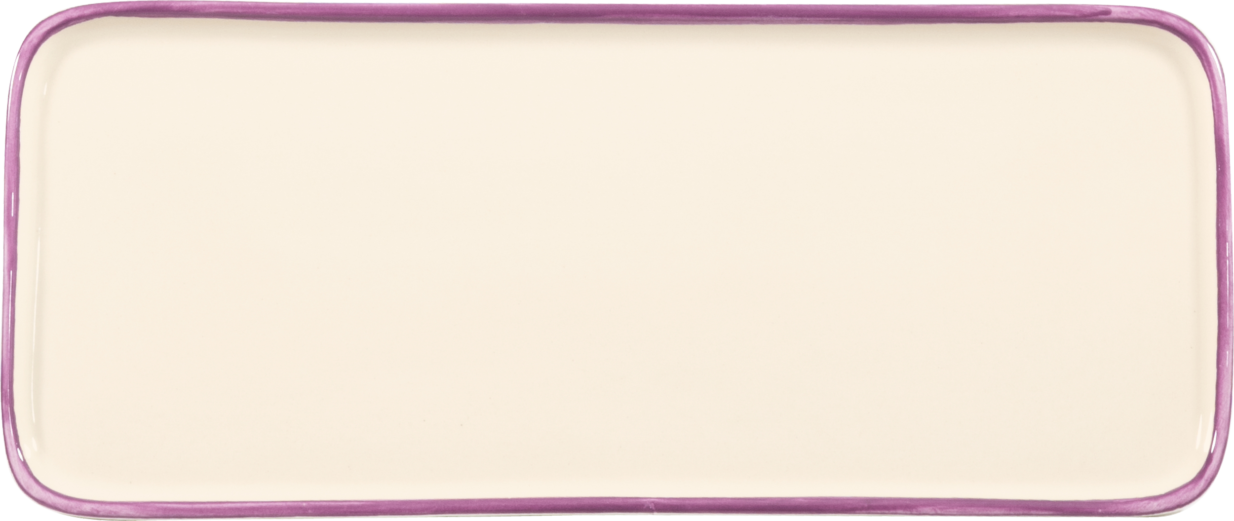 Lido Rim Servierteller 26,5 cm rechteckig amethyst