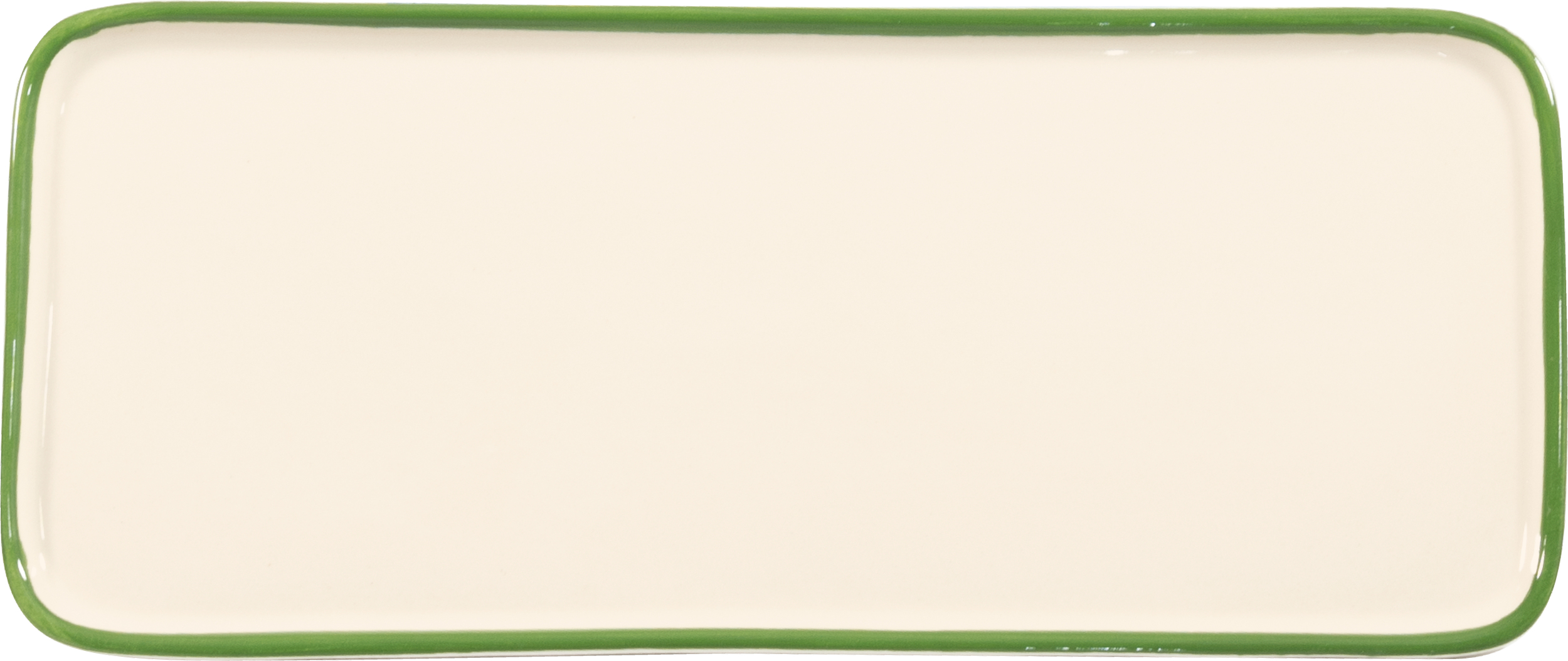 Lido Rim Servierteller 26,5 cm rechteckig grün