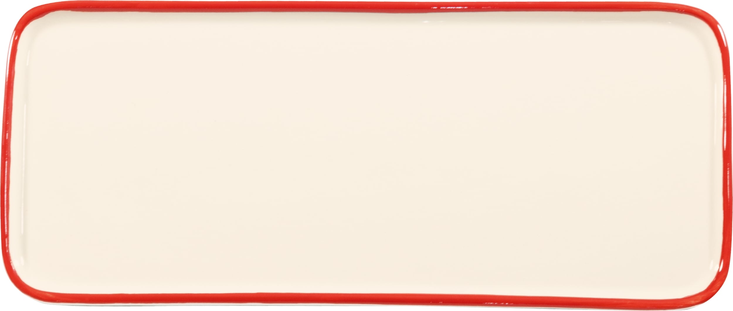 Lido Rim Servierteller 26,5 cm rechteckig rot