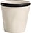Lido Rim Tasse 70 ml, noire
