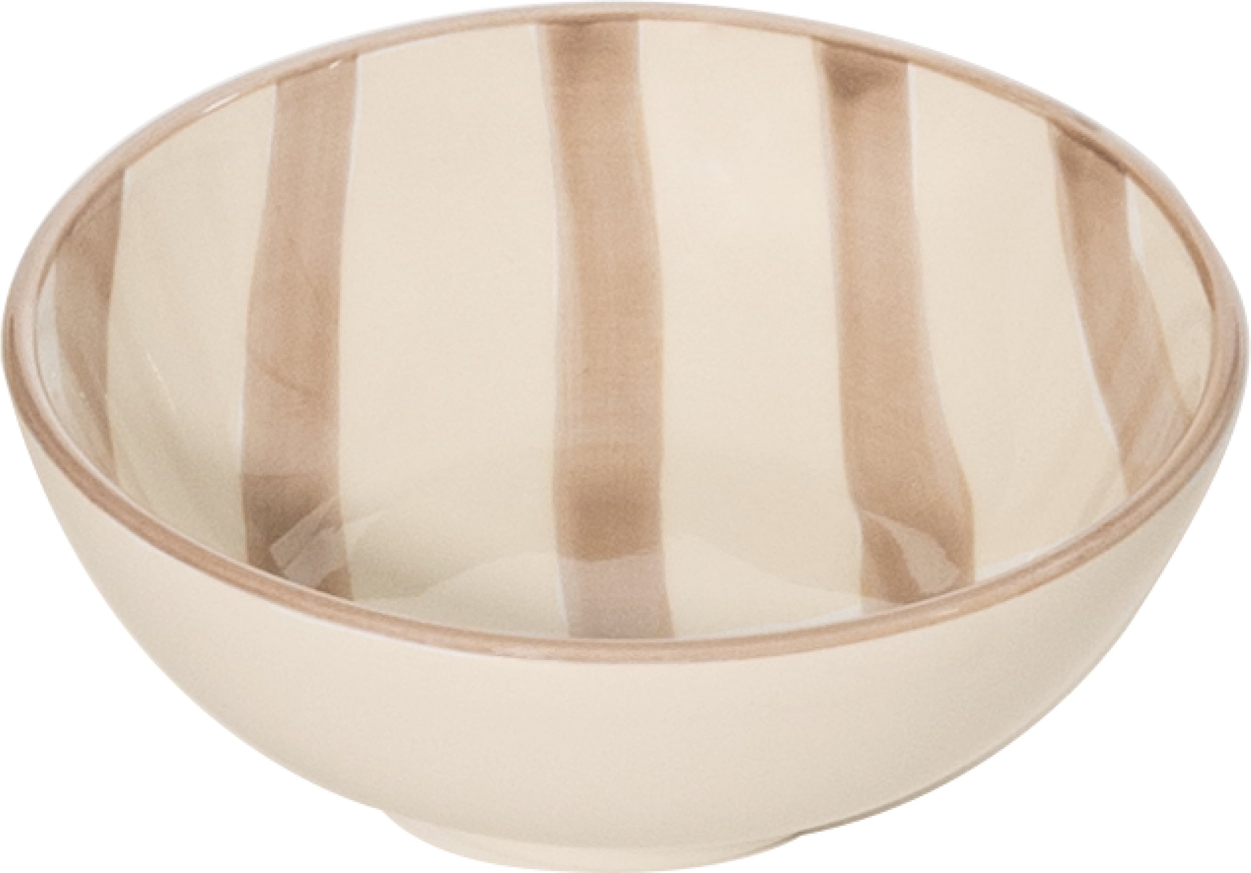 Lido Schale 13 cm gestreift sandfarbig