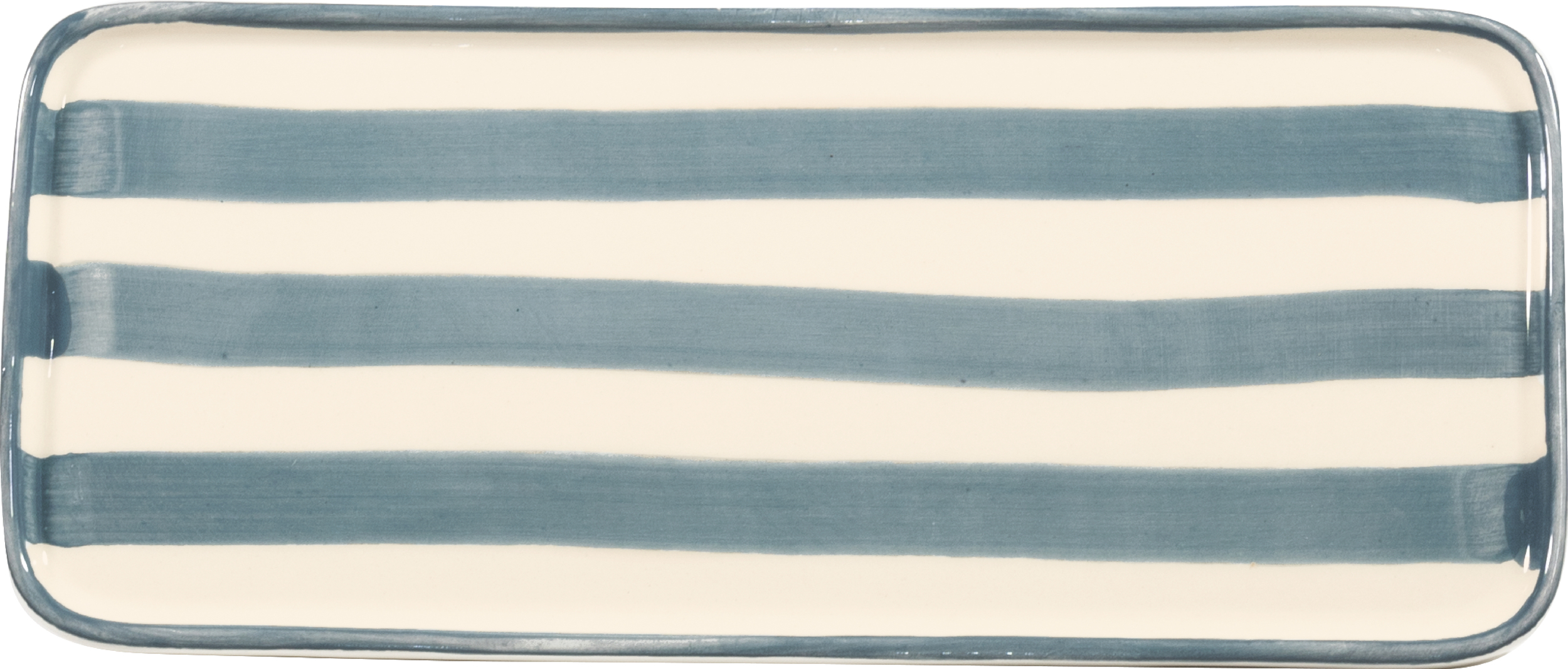 Lido Servierteller 26,5 cm gestreift grau
