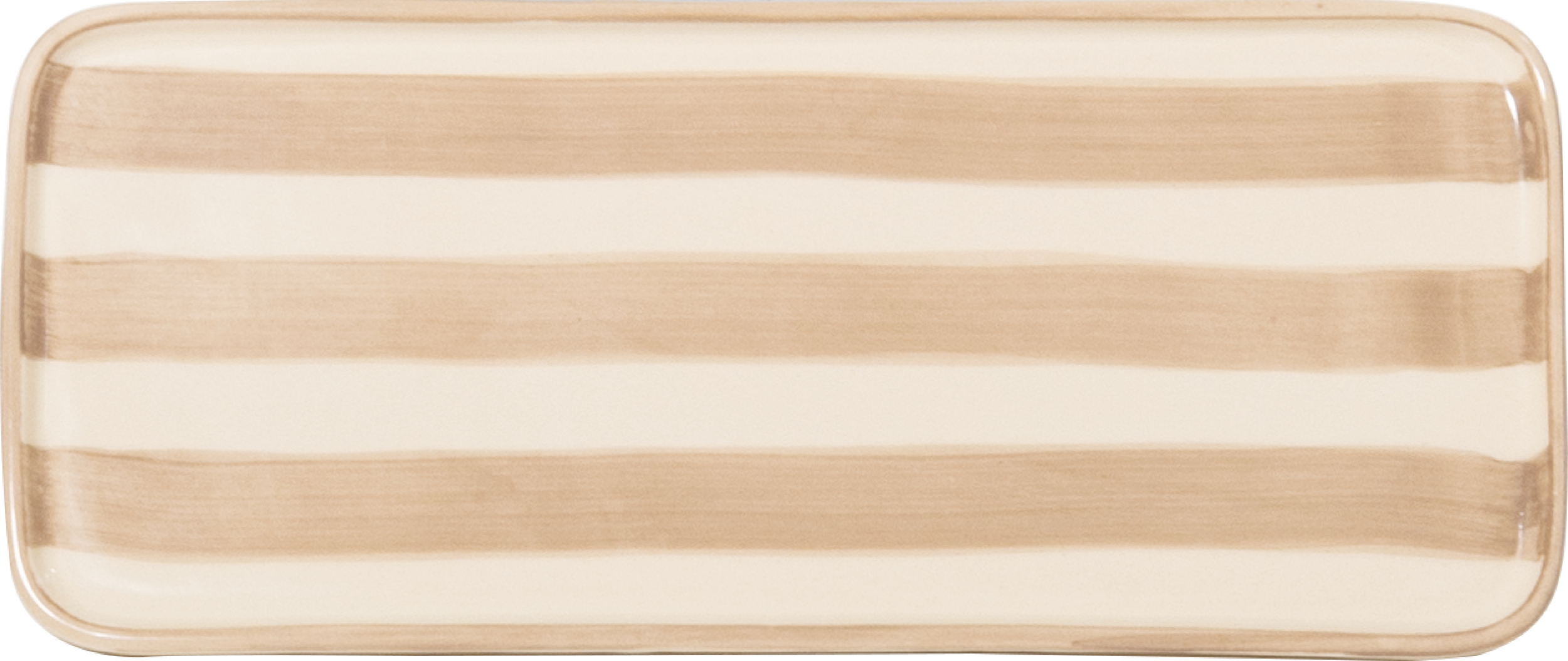 Lido Servierteller 26,5 cm gestreift sandfarbig